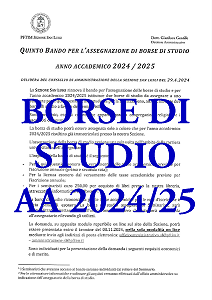 Bando Borse di Studio 2024-25