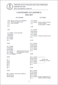 Calendario Accademico 2026-27